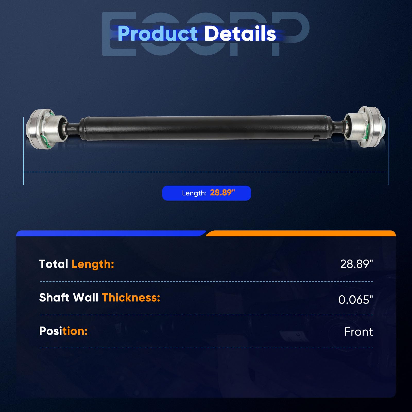 ECCPP 27101-66J01 Drive Shaft 28.89